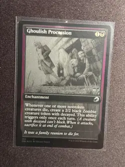 Innistrad: Double Feature Ghoulish Procession FOIL #102 MTG NM - Image 1