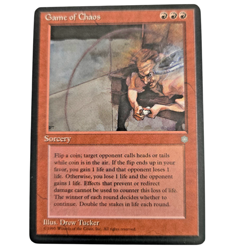 MTG Game of Chaos Ice Age ICE Rare Red Sorcery Flip A Coin Magic the Gathering - Image 1