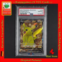 PSA 10 - Pikachu V Pokemon Karte TCG 415/414 Start Deck 100 2021 /K85 - Image 1