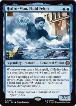 Hydro-Man, Fluid Felon - Foil - Prerelease Promo Light Play, English Magic the G - Image 1