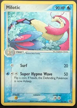 Milotic Holo 8/106 EX Emerald Pokemon Card - Image 1