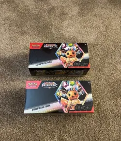 Pokemon TCG Scarlet & Violet Prismatic Evolutions Surprise Box / Lot of 2 Sealed - Image 1