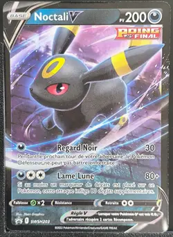 Carte Pokemon Noctali V SWSH203 Promo Epee Et Bouclier FR - Image 2