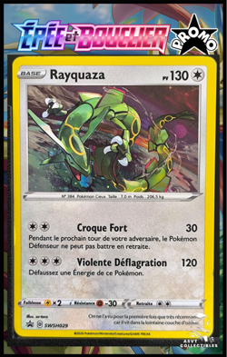 Carte Pokemon Rayquaza SWSH029 Holo Promo Epee Et Bouclier FR - Image 1