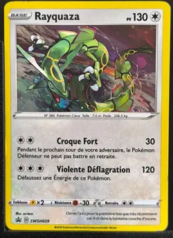 Carte Pokemon Rayquaza SWSH029 Holo Promo Epee Et Bouclier FR - Image 2