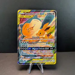 Pokemon TCG Eevee & Snorlax GX SM169 Alt Art Tag Team Sun & Moon Promo NM/Mint - Image 1