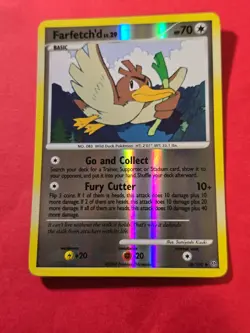 2008 Pokemon Diamond and Pearl Stormfront Reverse Foil #38 Farfetch'd, UC, cd1 - Image 1