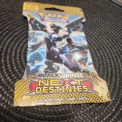 Rare Pokemon Sleeved Sealed Booster Pack NEXT DESTINIES B&W - Image 1