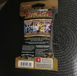 Rare Pokemon Sleeved Sealed Booster Pack NEXT DESTINIES B&W - Image 4