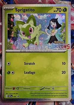 Pokemon Horizons Stamped Promo Set Fuecoco 192 /Sprigatito 191 Surging Sparks - Image 2