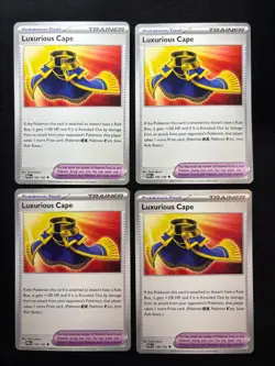 4x Pokemon TCG Luxurious Cape 166/182 - Scarlet&Violet Paradox Rift PAR Tool - Image 1