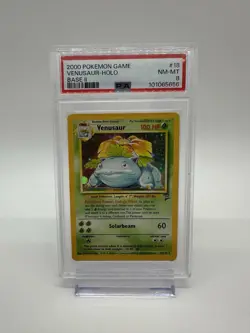 2000 Pokemon Game Base II 2 #18 Venusaur Holo PSA 8 NM-MINT - Image 1