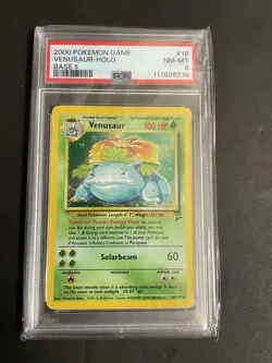 2000 Pokemon Game Base II 2 #18 Venusaur Holo PSA 8 NM-MINT - Image 1