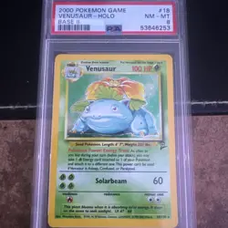 2000 POKEMON BASE SET 2 #18 VENUSAUR-HOLO PSA 8 - Image 1