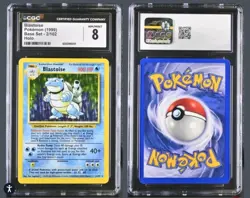 1999 Pokemon Blastoise Base Set 2 / 102 Holo Graded CGC 8 - Image 1
