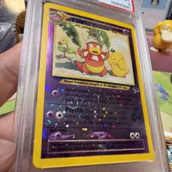 Pokemon TCG PSA 8 Slowking Reverse Holo Southern Islands Rare Swirl! WOTC - Image 2