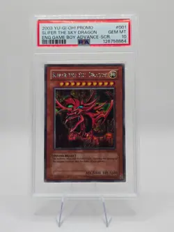 2003 YUGIOH GBI-001 SLIFER THE SKY DRAGON SECRET RARE HOLO PSA 10 - Image 1