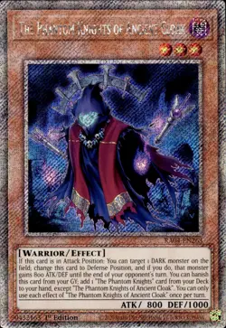 The Phantom Knights Of Ancient Cloak - Platinum Secret RA04-EN263 - NM - YuGiOh - Image 1
