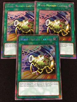 Yugioh Wave-Motion Cannon RA03-EN127 1st Platinum x3 (NM) - Image 1