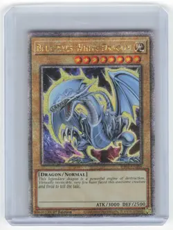 2024 Yu-Gi-Oh! Blue-Eyes White Dragon (7th Art) QCSR Holo #RA04-EN108 1st Ed. NM - Image 1