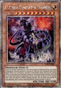 Ultimate Conductor Tyranno - Platinum Secret Rare 1st RA04-EN287 - NM - YuGiOh - Image 1