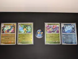Pokemon TCG Black Bolt and White Flare Poke Ball Reverse Holo Bundle (4 Cards) - Image 1