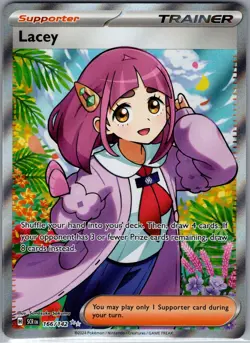 Lacey 166/142 - Pokemon TCG SV07: Stellar Crown - Full Art Ultra Rare (NM) - Image 1