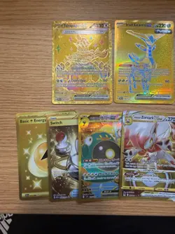 Pokemon Gold Secret Rare Card Lot 12 Mewtwo EX 103 Cresselia 228 Switch NM/LP - Image 2