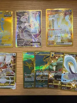 Pokemon Gold Secret Rare Card Lot 12 Mewtwo EX 103 Cresselia 228 Switch NM/LP - Image 4