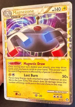 Magnezone Prime HALF SWIRL! 96/102 HGSS 2010 Triumphant Pokemon Card Holo - Nm - Image 2