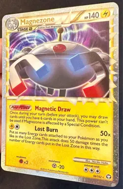 Magnezone Prime HALF SWIRL! 96/102 HGSS 2010 Triumphant Pokemon Card Holo - Nm - Image 3