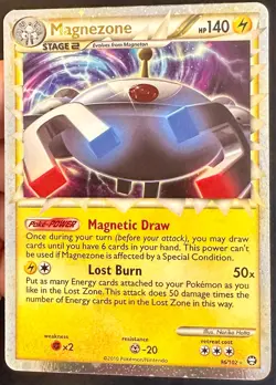 Magnezone Prime HALF SWIRL! 96/102 HGSS 2010 Triumphant Pokemon Card Holo - Nm - Image 4