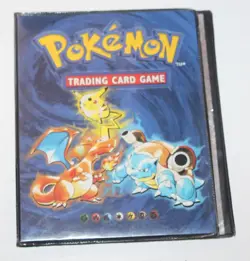 Vintage 1999 Pokemon Official Card Game Nintendo WOTC Binder Base Set 4 Pocket - Image 1