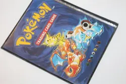 Vintage 1999 Pokemon Official Card Game Nintendo WOTC Binder Base Set 4 Pocket - Image 3