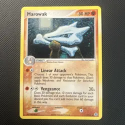 Pokemon Card - Marowak FireRed & LeafGreen 7/112 Holo Rare LP - Image 1