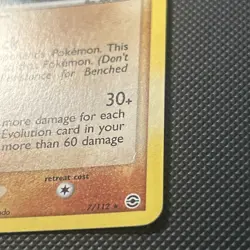 Pokemon Card - Marowak FireRed & LeafGreen 7/112 Holo Rare LP - Image 3