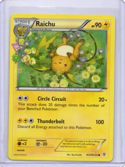 Pokemon Card - Raichu - RC9/RC32 - Radiant Collection - 2016 - Image 1