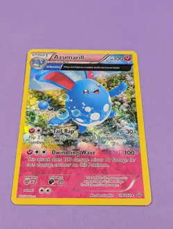 Azumarill - 104/160 - Rare Holo Primal Clash - Pokemon Card - NM - Image 1
