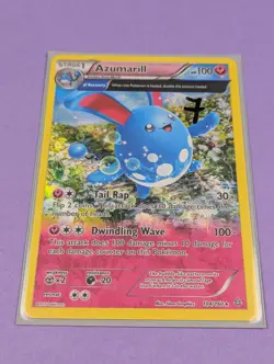 Azumarill - 104/160 - Rare Holo Primal Clash - Pokemon Card - NM - Image 3