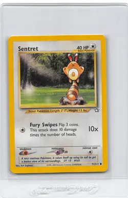 SENTRET 71/111 - UNLIMITED - Neo Genesis - VINTAGE WOTC Pokemon Card - NM - Image 1