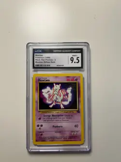Mewtwo 1999 Movie Black Star Promo -3 Card CGC 9.5 Mint + - Image 1