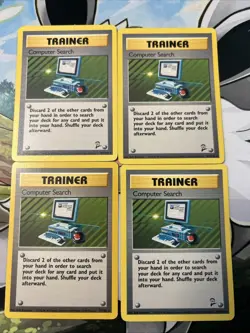 Computer Search 101/130 Trainer Rare Base Set @ BS2 - Pokemon Card WOTC LP x4 - Image 1