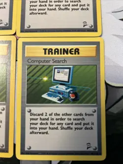 Computer Search 101/130 Trainer Rare Base Set @ BS2 - Pokemon Card WOTC LP x4 - Image 2