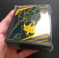 Pikachu & Zekrom Team Up Tag Sleeves 2019 Protects Pokemon Cards Deck X 65 NEW - Image 4