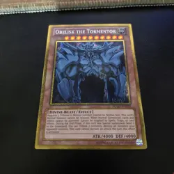 Obelisk the Tormentor PGLD-EN030 Gold Secret Rare Yugioh Card Mint - Image 1