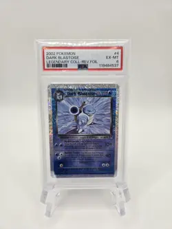 2002 POKEMON CARD - LEGENDARY COLLECTION 4/110 DARK BLASTOISE-REVERSE HOLO PSA 6 - Image 1