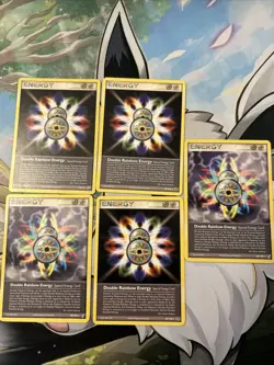 Pokemon Double Rainbow Energy EX Crystal Guardians 88/100 Non Holo LP x5 Cards - Image 1
