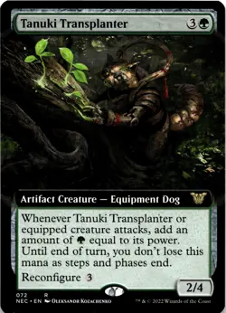 Tanuki Transplanter (Extended Art) R Commander: Kamigawa: Neon Dynasty 72 NM - Image 1