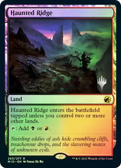 MTG FOIL Haunted Ridge Promo Pack Innistrad Midnight Hunt - Promo: Planeswalker - Image 1
