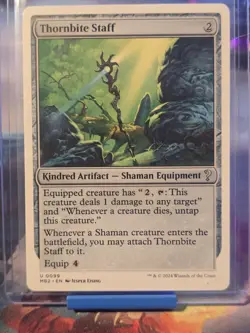 Thornbite Staff (White Border) Mystery Booster 2 Regular - Image 1